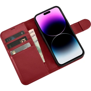 Hurtownia GSM - Etui iCarer Wallet Anti-RFID 2in1 Apple iPhone 14 Pro Max červené - ICR473 - {ean13} - Hurt