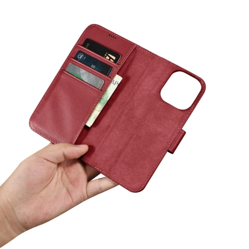 Etui iCarer Wallet Anti-RFID 2in1 Apple iPhone 14 Pro Max czerwony