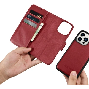 Hurtownia GSM - Etui iCarer Wallet Anti-RFID 2in1 Apple iPhone 14 Pro Max červené - ICR473 - {ean13} - Hurt