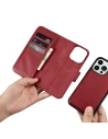Wholesale iCarer Wallet Anti-RFID 2in1 Apple iPhone 14 Pro Max red - ICR473 - {ean13} - Hurt