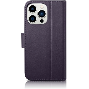 Hurtownia GSM - Etui iCarer Wallet Anti-RFID 2in1 Apple iPhone 14 Pro Max tmavě fialové - ICR474 - {ean13} - Hurt