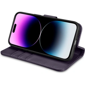 Hurtownia GSM - Etui iCarer Wallet Anti-RFID 2in1 Apple iPhone 14 Pro Max tmavě fialové - ICR474 - {ean13} - Hurt