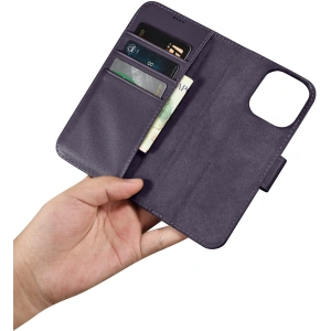 Hurtownia GSM - Etui iCarer Wallet Anti-RFID 2in1 Apple iPhone 14 Pro Max tmavě fialové - ICR474 - {ean13} - Hurt