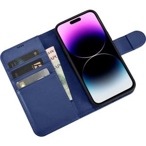 Hurtownia GSM - Etui iCarer Wallet Anti-RFID 2in1 Apple iPhone 14 Pro Max modré - ICR476 - {ean13} - Hurt