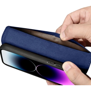 Hurtownia GSM - Etui iCarer Wallet Anti-RFID 2in1 Apple iPhone 14 Pro Max modré - ICR476 - {ean13} - Hurt