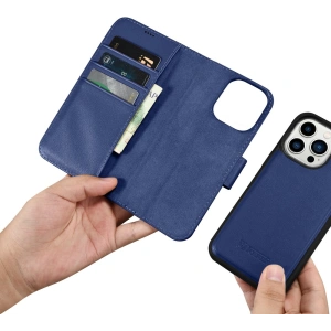 Hurtownia GSM - Etui iCarer Wallet Anti-RFID 2in1 Apple iPhone 14 Pro Max modré - ICR476 - {ean13} - Hurt
