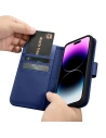 Hurtownia GSM - Etui iCarer Wallet Anti-RFID 2in1 Apple iPhone 14 Pro Max niebieski - ICR476 - {ean13} - Hurt