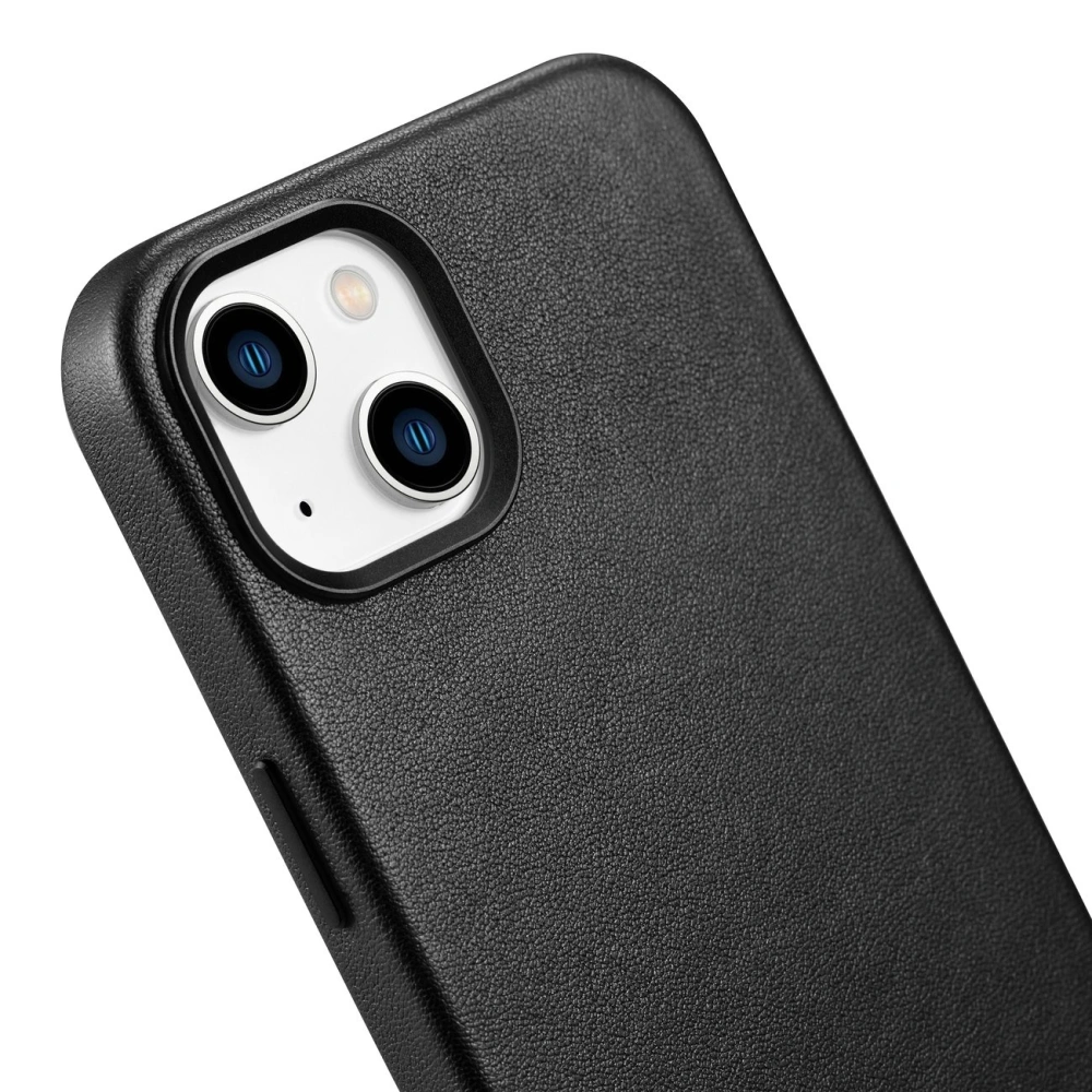 Hurtownia GSM - Etui iCarer Case Leather MagSafe Apple iPhone 14 Plus / 15 Plus černé - ICR477 - {ean13} - Hurt