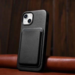 Hurtownia GSM - Etui iCarer Case Leather MagSafe Apple iPhone 14 Plus / 15 Plus černé - ICR477 - {ean13} - Hurt