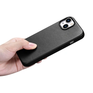 Hurtownia GSM - Etui iCarer Case Leather MagSafe Apple iPhone 14 Plus / 15 Plus černé - ICR477 - {ean13} - Hurt
