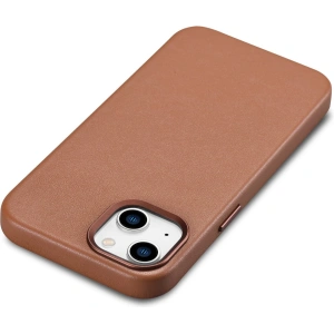 Wholesale iCarer Case Leather MagSafe Apple iPhone 14 Plus / 15 Plus brown - ICR478 - {ean13} - Hurt