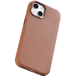 Wholesale iCarer Case Leather MagSafe Apple iPhone 14 Plus / 15 Plus brown - ICR478 - {ean13} - Hurt