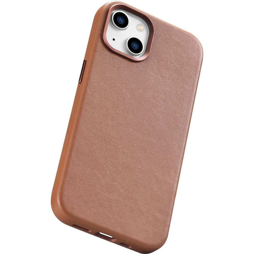 Hurtownia GSM - Etui iCarer Case Leather MagSafe Apple iPhone 14 Plus / 15 Plus hnědé - ICR478 - {ean13} - Hurt