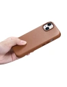 Hurtownia GSM - Etui iCarer Case Leather MagSafe Apple iPhone 14 Plus / 15 Plus hnědé - ICR478 - {ean13} - Hurt