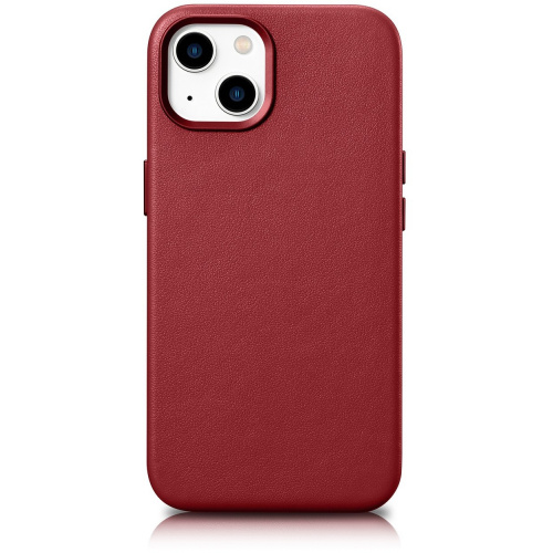 iCarer Distributor - 6975092685319 - ICR479 - iCarer Case Leather MagSafe Apple iPhone 14 Plus / 15 Plus red - B2B homescreen