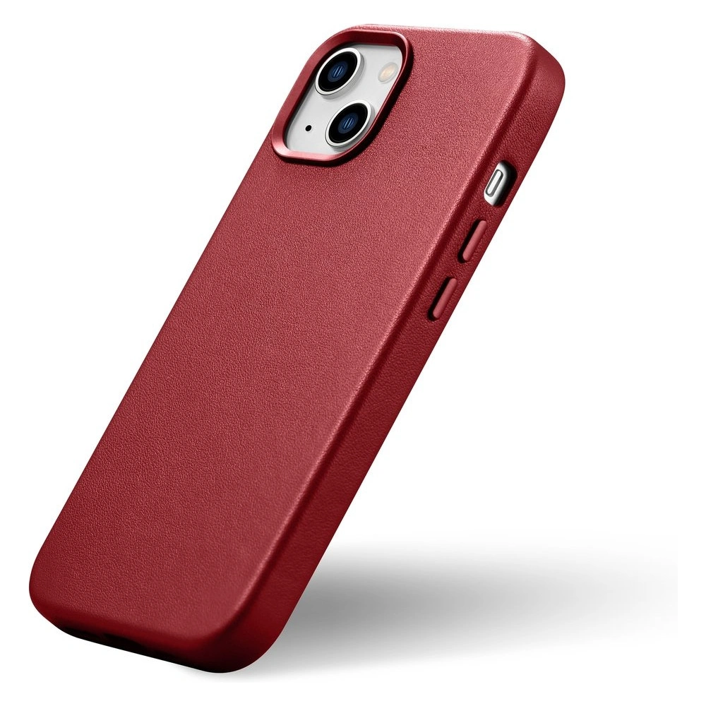 Wholesale iCarer Case Leather MagSafe Apple iPhone 14 Plus / 15 Plus red - ICR479 - {ean13} - Hurt