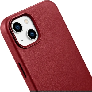 Hurtownia GSM - Etui iCarer Case Leather MagSafe Apple iPhone 14 Plus / 15 Plus červená - ICR479 - {ean13} - Hurt