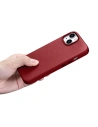 Wholesale iCarer Case Leather MagSafe Apple iPhone 14 Plus / 15 Plus red - ICR479 - {ean13} - Hurt