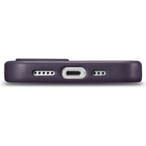 Wholesale iCarer Case Leather MagSafe Apple iPhone 14 Plus / 15 Plus dark purple - ICR480 - {ean13} - Hurt