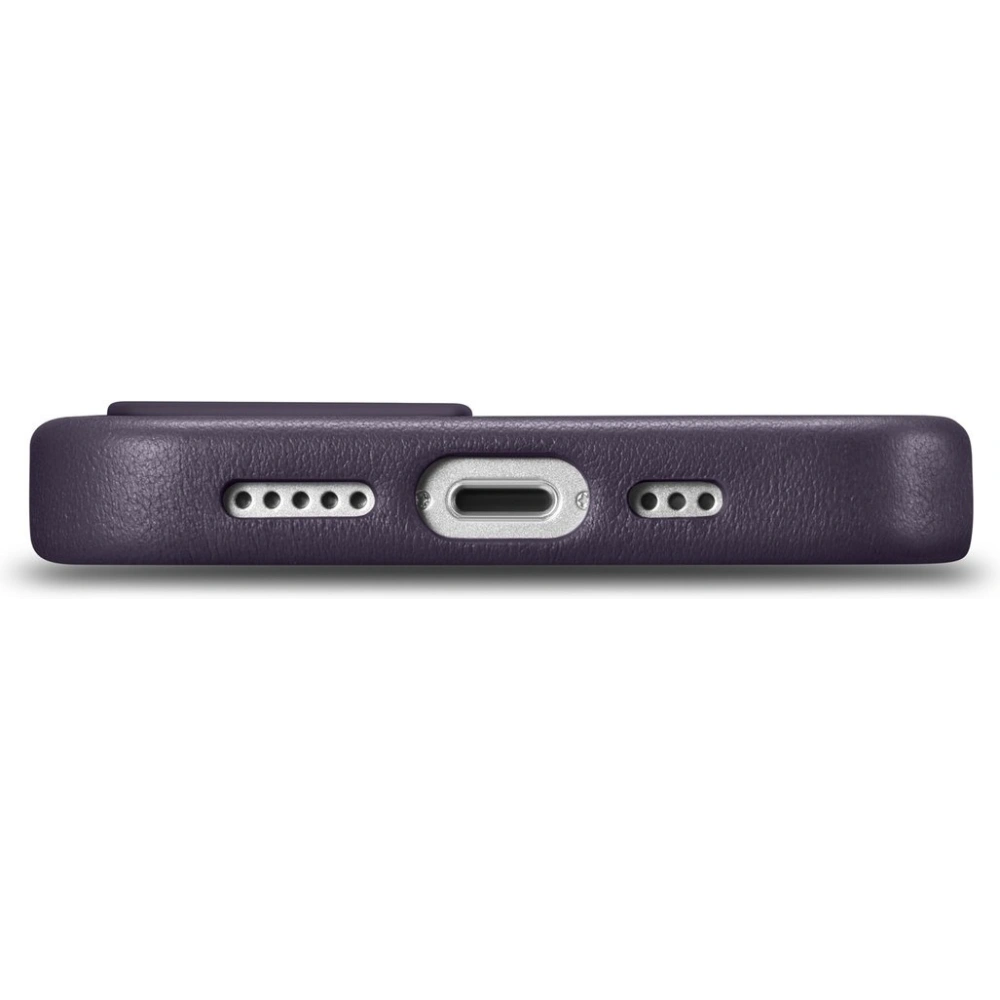 Wholesale iCarer Case Leather MagSafe Apple iPhone 14 Plus / 15 Plus dark purple - ICR480 - {ean13} - Hurt