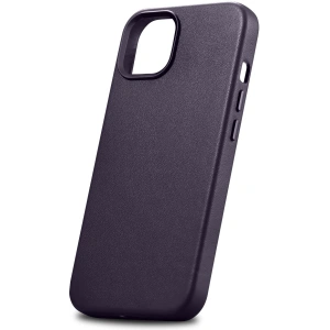 Wholesale iCarer Case Leather MagSafe Apple iPhone 14 Plus / 15 Plus dark purple - ICR480 - {ean13} - Hurt