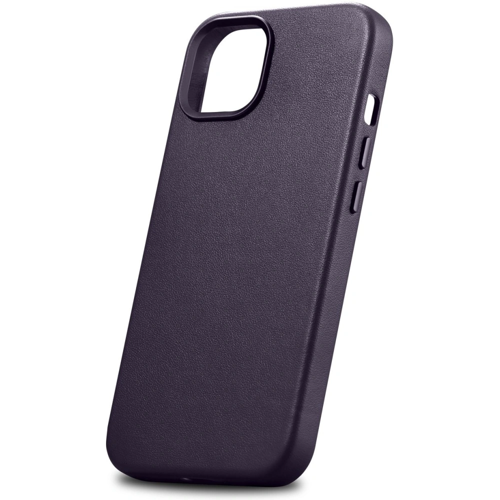 Wholesale iCarer Case Leather MagSafe Apple iPhone 14 Plus / 15 Plus dark purple - ICR480 - {ean13} - Hurt