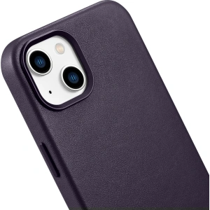 Hurtownia GSM - Case iCarer Case Leder MagSafe Apple iPhone 14 Plus / 15 Plus dunkelviolett - ICR480 - {ean13} - Hurt