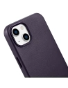 Wholesale iCarer Case Leather MagSafe Apple iPhone 14 Plus / 15 Plus dark purple - ICR480 - {ean13} - Hurt