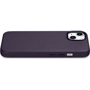 Hurtownia GSM - Etui iCarer Case Leather MagSafe Apple iPhone 14 Plus / 15 Plus tmavě fialová - ICR480 - {ean13} - Hurt