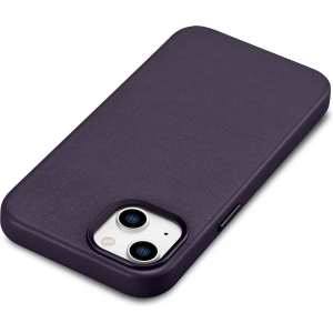Wholesale iCarer Case Leather MagSafe Apple iPhone 14 Plus / 15 Plus dark purple - ICR480 - {ean13} - Hurt