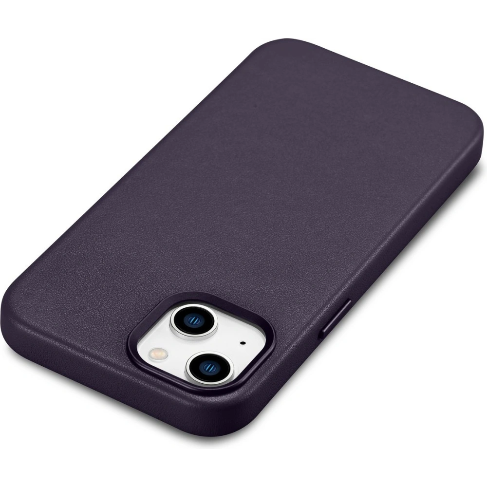 Hurtownia GSM - Etui iCarer Case Leather MagSafe Apple iPhone 14 Plus / 15 Plus tmavě fialová - ICR480 - {ean13} - Hurt