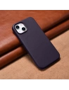 Wholesale iCarer Case Leather MagSafe Apple iPhone 14 Plus / 15 Plus dark purple - ICR480 - {ean13} - Hurt