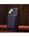 Wholesale iCarer Case Leather MagSafe Apple iPhone 14 Plus / 15 Plus dark purple - ICR480 - {ean13} - Hurt