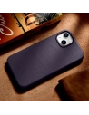 Wholesale iCarer Case Leather MagSafe Apple iPhone 14 Plus / 15 Plus dark purple - ICR480 - {ean13} - Hurt