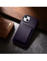 Wholesale iCarer Case Leather MagSafe Apple iPhone 14 Plus / 15 Plus dark purple - ICR480 - {ean13} - Hurt