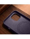 Wholesale iCarer Case Leather MagSafe Apple iPhone 14 Plus / 15 Plus dark purple - ICR480 - {ean13} - Hurt