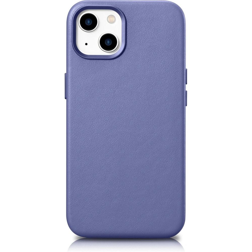 Wholesale iCarer Case Leather MagSafe Apple iPhone 14 Plus / 15 Plus light purple - ICR481 - {ean13} - Hurt
