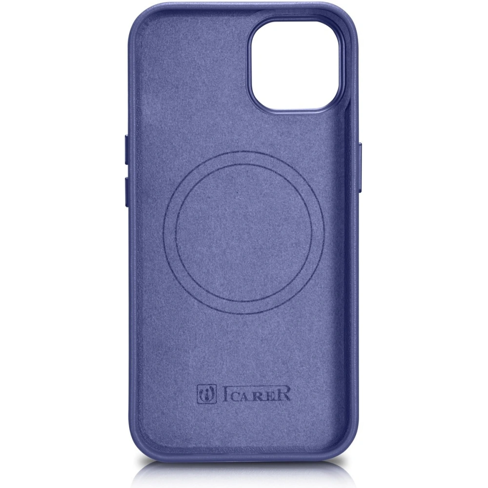 Hurtownia GSM - Etui iCarer Case Leather MagSafe Apple iPhone 14 Plus / 15 Plus jasnofialový - ICR481 - {ean13} - Hurt