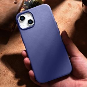 Hurtownia GSM - Etui iCarer Case Leather MagSafe Apple iPhone 14 Plus / 15 Plus jasnofialový - ICR481 - {ean13} - Hurt