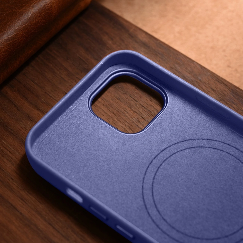 Hurtownia GSM - Etui iCarer Case Leather MagSafe Apple iPhone 14 Plus / 15 Plus lavandă deschisă - ICR481 - {ean13} - Hurt