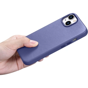 Hurtownia GSM - Etui iCarer Case Leather MagSafe Apple iPhone 14 Plus / 15 Plus jasnofialový - ICR481 - {ean13} - Hurt