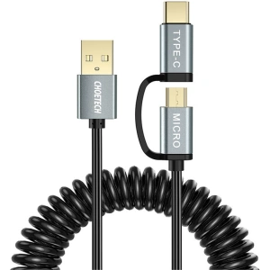 Wholesale Choetech XAC-0012-101BK 2in1 USB-A/USB-C - microUSB Cable (black) - CHT24 - {ean13} - Hurt