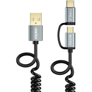 Wholesale Choetech XAC-0012-101BK 2in1 USB-A/USB-C - microUSB Cable (black) - CHT24 - {ean13} - Hurt
