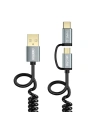 Wholesale Choetech XAC-0012-101BK 2in1 USB-A/USB-C - microUSB Cable (black) - CHT24 - {ean13} - Hurt