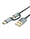 Wholesale Choetech XAC-0012-101BK 2in1 USB-A/USB-C - microUSB Cable (black) - CHT24 - {ean13} - Hurt