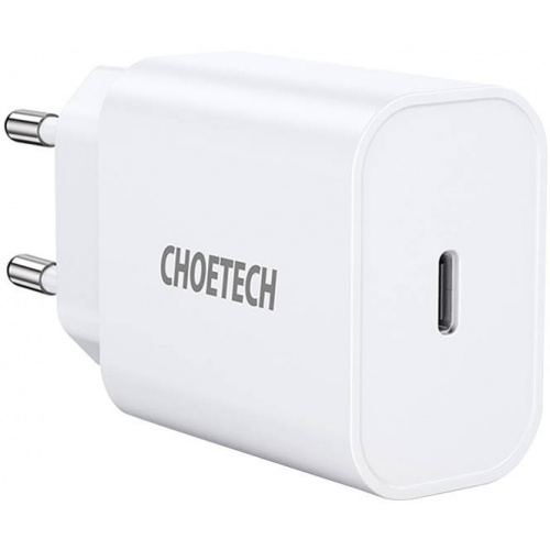 Hurtownia Choetech - 6932112100566 - CHT27 - Ładowarka sieciowa Choetech Q5004 EU USB-C, 20W (biała) - B2B homescreen