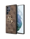 Case Guess GUHCS23L4GMGBR Samsung Galaxy S23 Ultra braun/brown Hardcase 4G Big Metal Logo