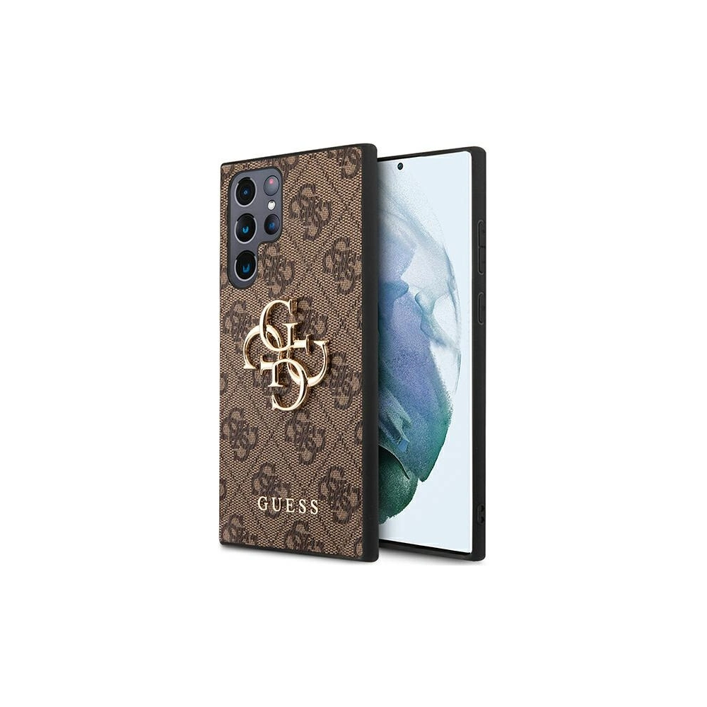 Hurtownia GSM - Etui Guess GUHCS23L4GMGBR Samsung Galaxy S23 Ultra barna/brown hardcase 4G Big Metal Logo - GUE2382 - {ean13} - Hurt