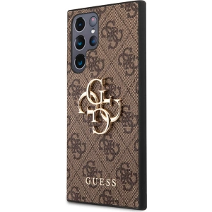 Wholesale Guess GUHCS23L4GMGBR Samsung Galaxy S23 Ultra brown hardcase 4G Big Metal Logo - GUE2382 - {ean13} - Hurt