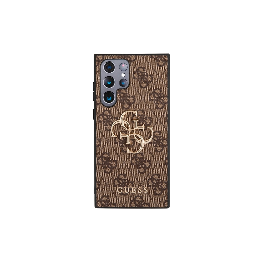 Hurtownia GSM - Etui Guess GUHCS23L4GMGBR Samsung Galaxy S23 Ultra barna/brown hardcase 4G Big Metal Logo - GUE2382 - {ean13} - Hurt